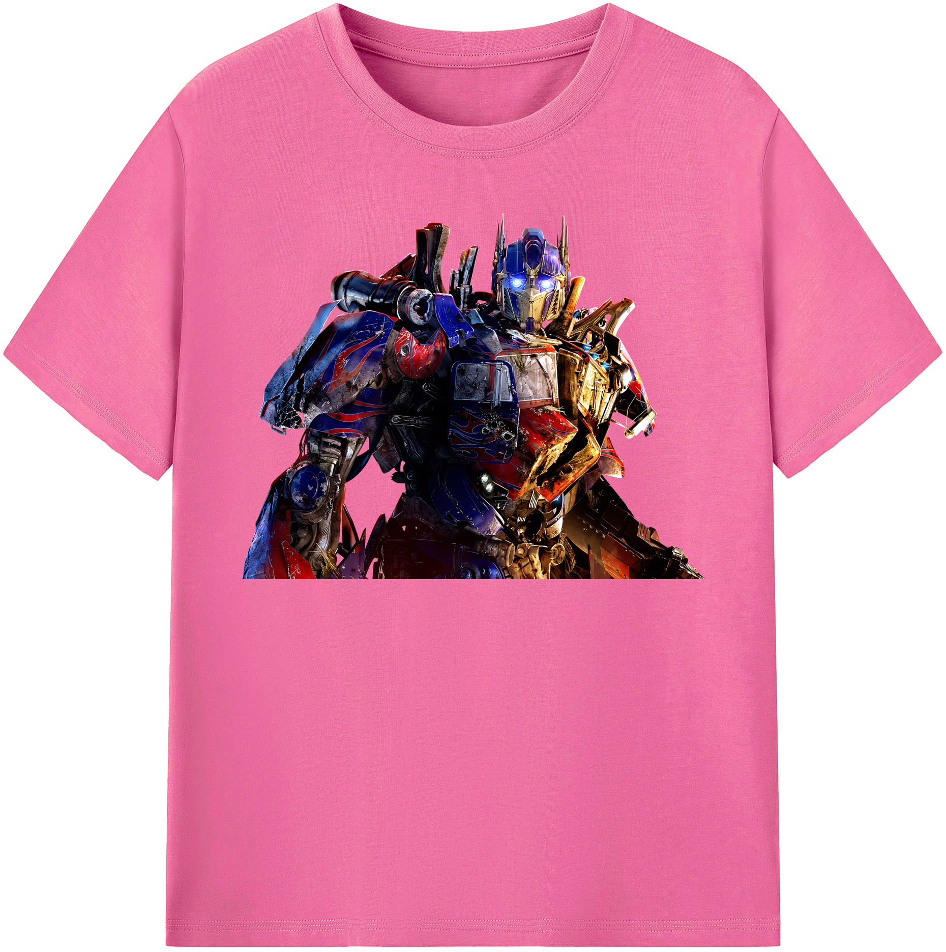 （画像用） Transformers トランスフォーマー レディースカジュアルプリントTシャツ（綿100％）